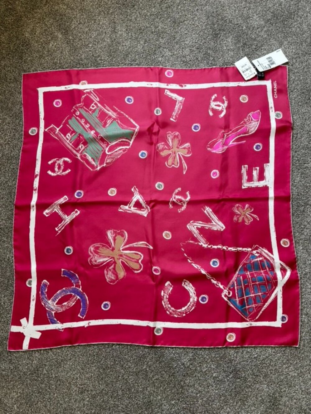 NWT Chanel Lucky Charms 2014 Scarf